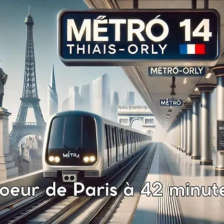 Proche Aeroport - Metro 14 Apartment Orly